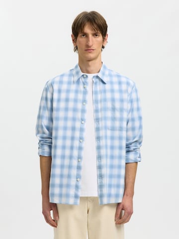 SELECTED Regular Fit Skjorte i blå: forside