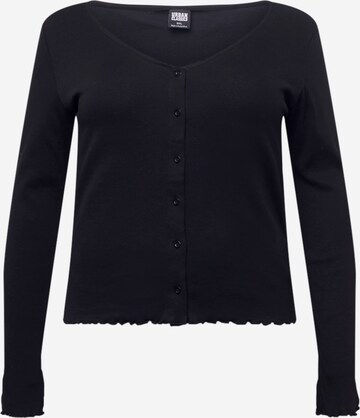 Cardigan Urban Classics en noir : devant