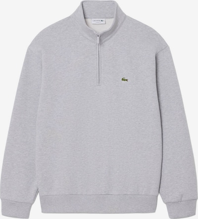 LACOSTE Sweat-shirt en S en gris chiné / vert / rouge / blanc, Vue avec produit