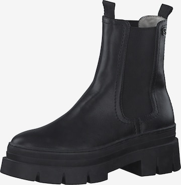 s.Oliver Chelsea Boots in Black: front