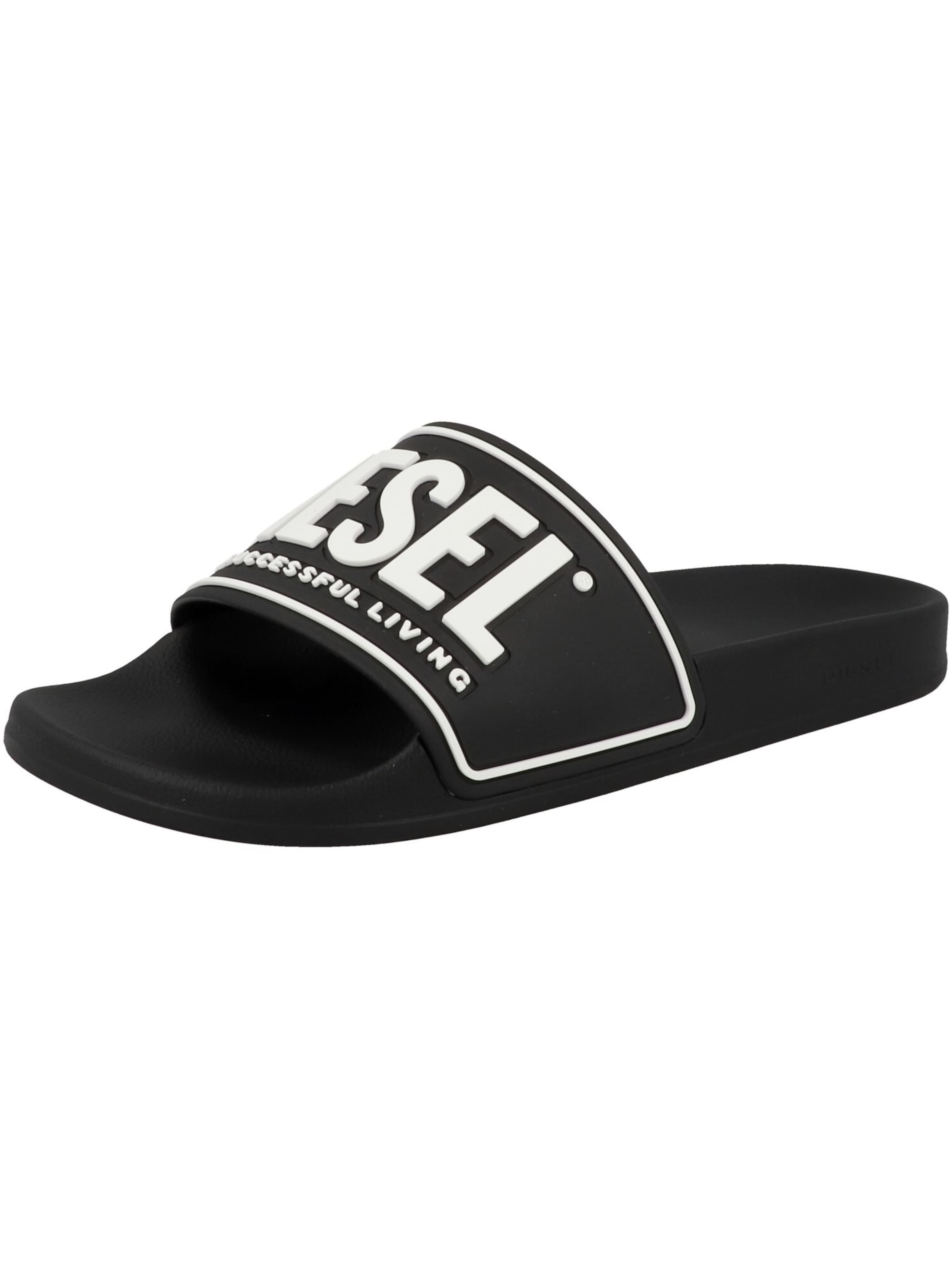 DIESEL Sandals in Black: front