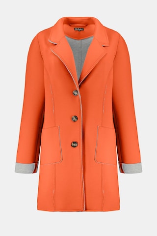 Ulla Popken Between-Seasons Coat in Orange