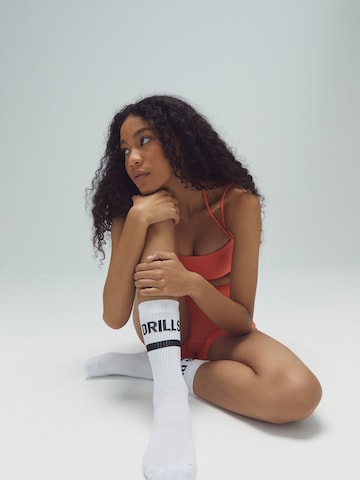 DRILLS Apparel Sportsocken 'DRILLS Toujours Socks White'‌ in Weiß