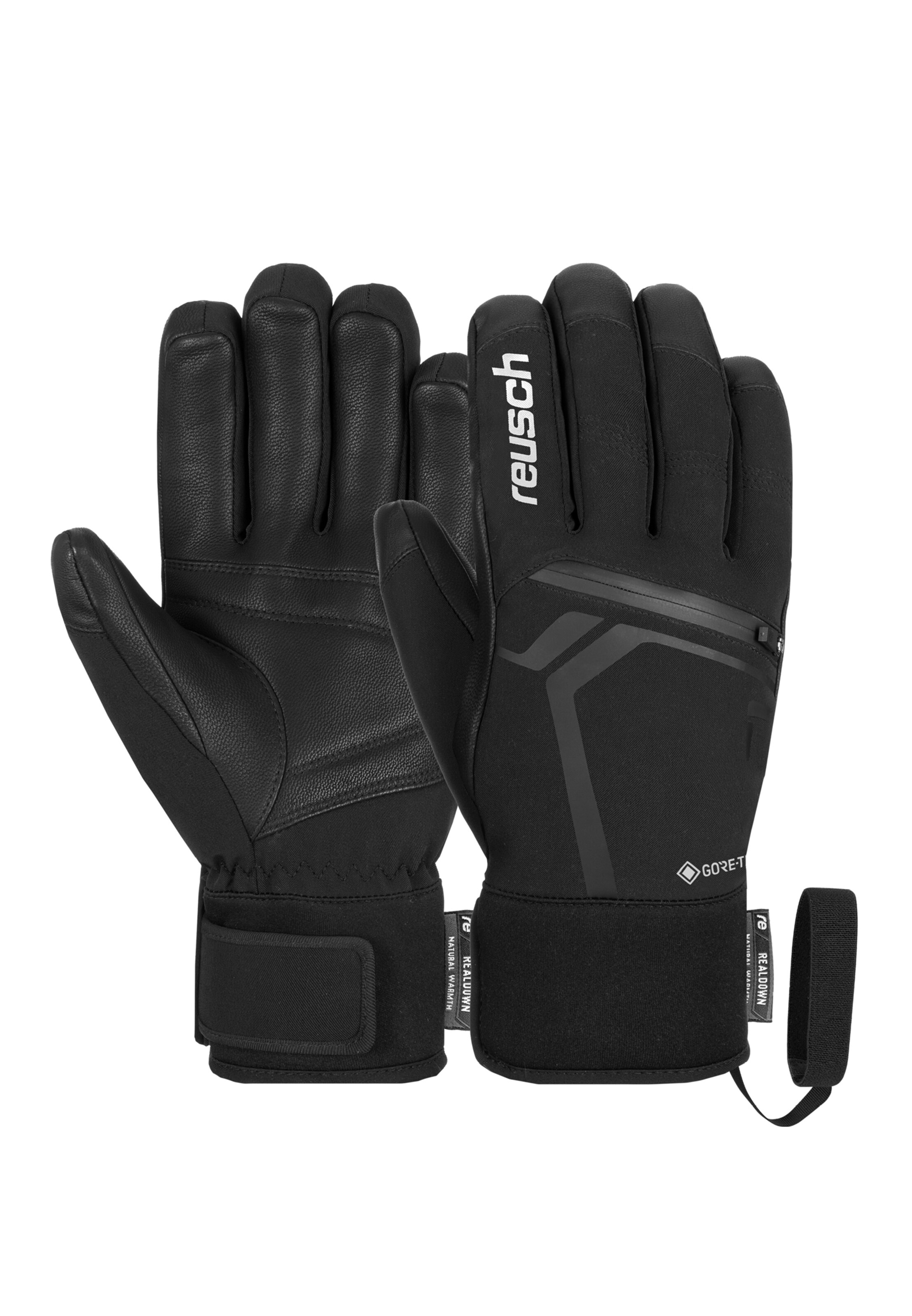 REUSCH Fingerhandschuhe 'Down Spirit GORE-TEX SC' in Schwarz: Vorderseite