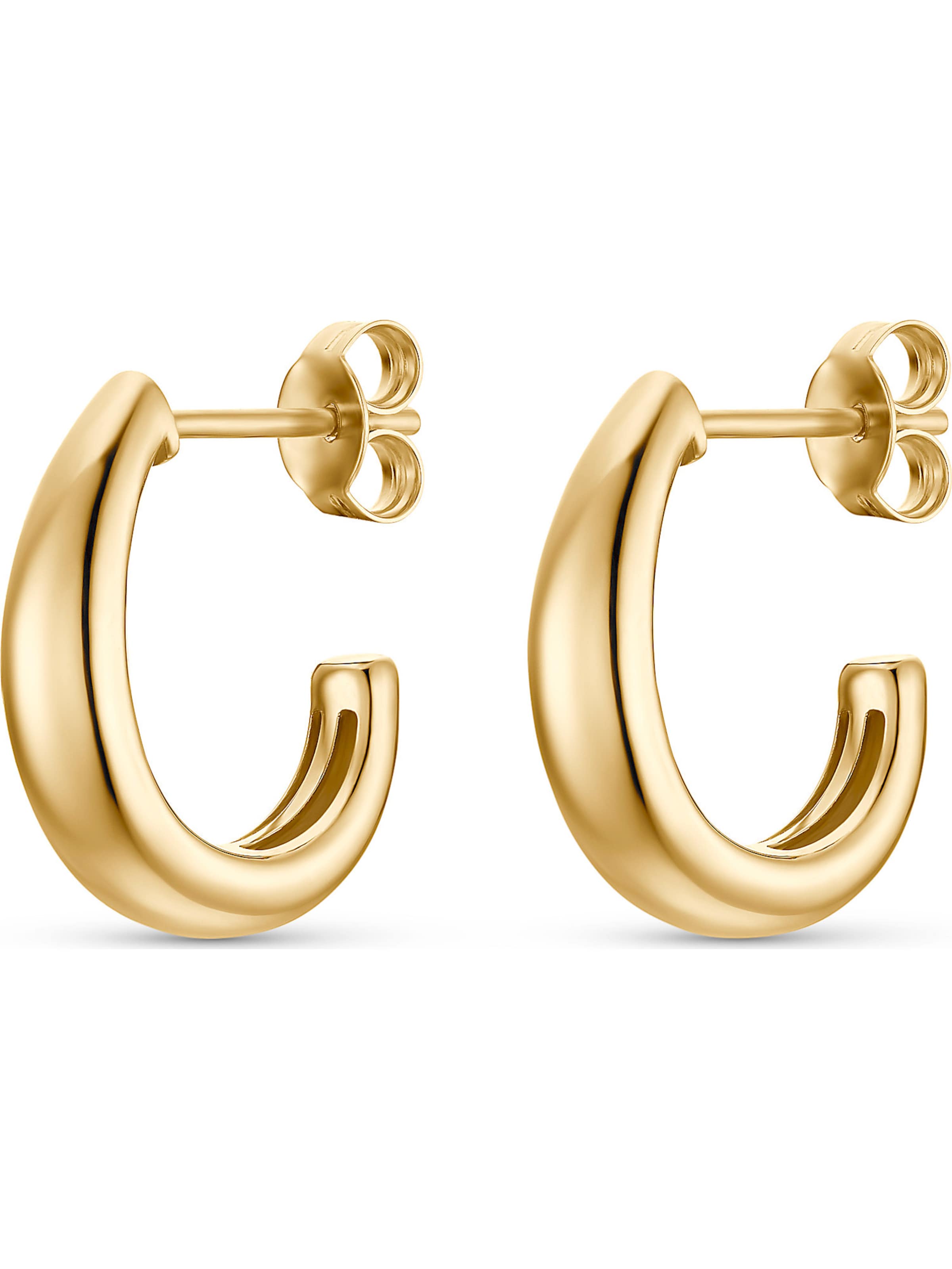 CHRIST Ohrring in Gelb: Vorderseite