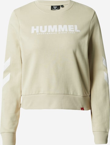 Felpa sportiva 'Legacy' di Hummel in beige: frontale
