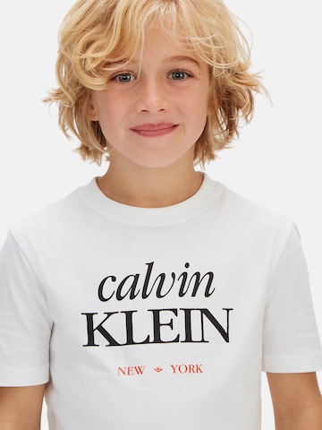 Calvin Klein Jeans Shirt 'LOGO SS T-SHIRT' in Wit