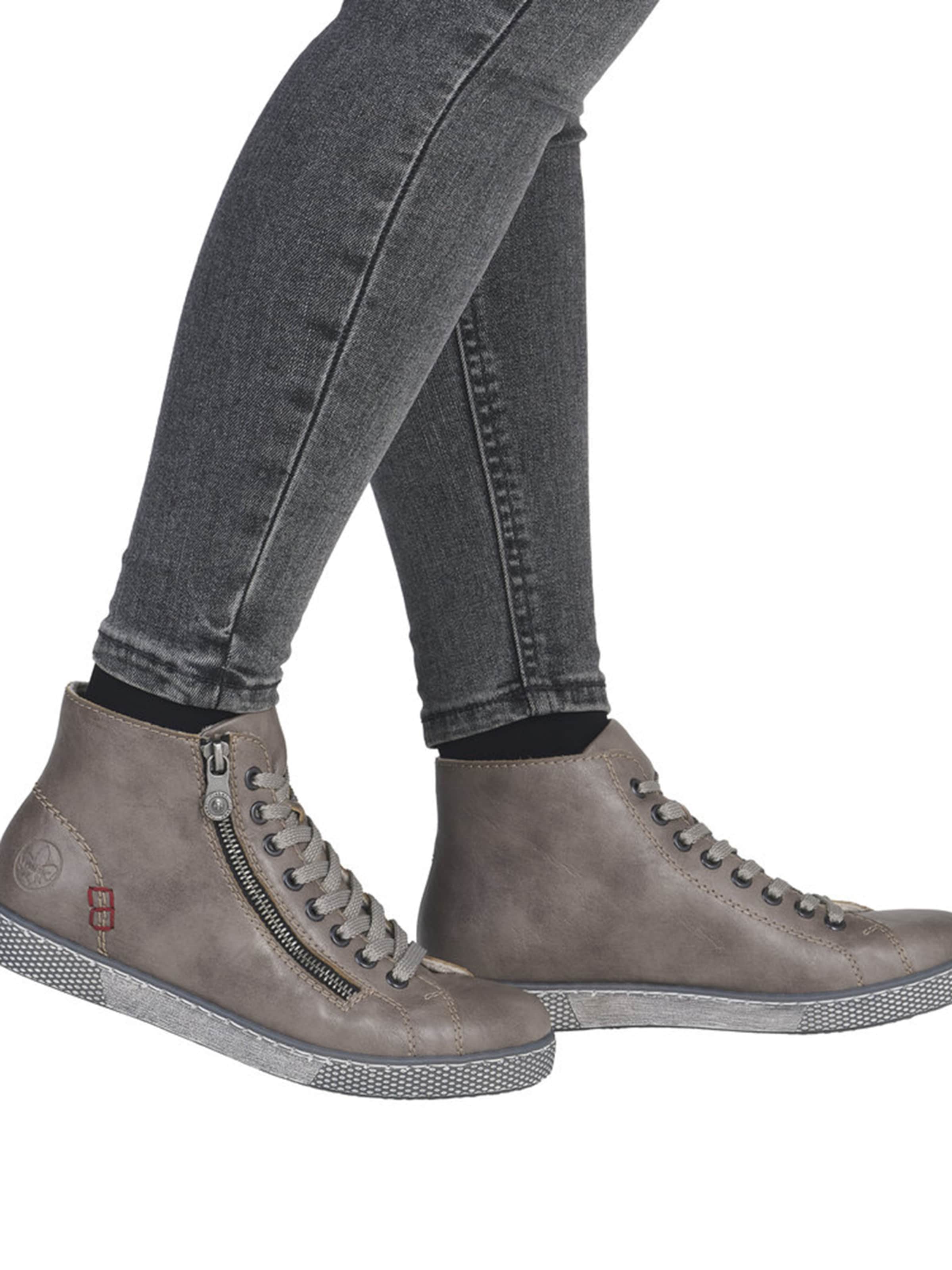 pelēks Rieker Sienamie zābaki