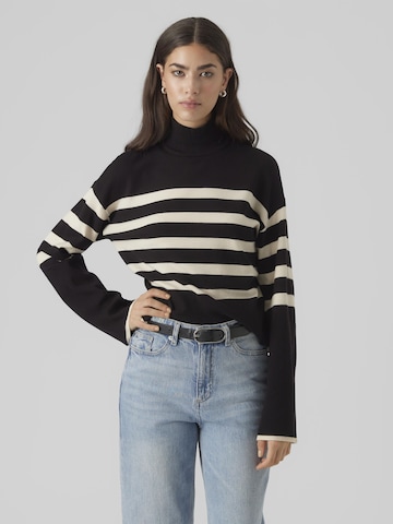 VERO MODA Pullover 'Happiness' in Schwarz: predná strana