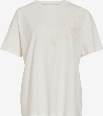 VILA T-Shirt 'VIVora' in Weiß: Vorderseite