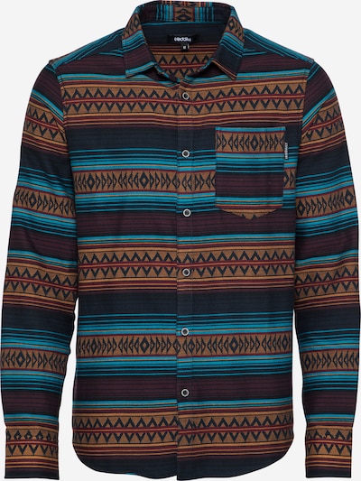 Iriedaily Hemd 'Vintachi' in navy / aqua / karamell / dunkelrot, Produktansicht