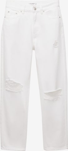 Pull&Bearregular Traperice - bijela boja: prednji dio