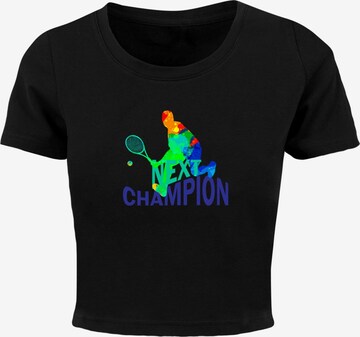 Merchcode T-Shirt 'Next Champion' in Schwarz: predná strana