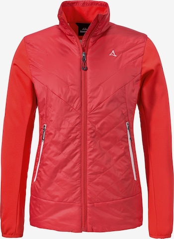 Schöffel Athletic Fleece Jacket 'Cascata' in Red: front