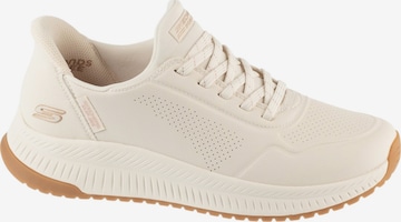 SKECHERS Sneakers laag 'Skechers Slip-Ins: Bobs Squad 4 - Key Look' in Wit: voorkant