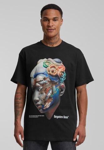 Forgotten Faces Shirt 'Kintsugi' in Black: front