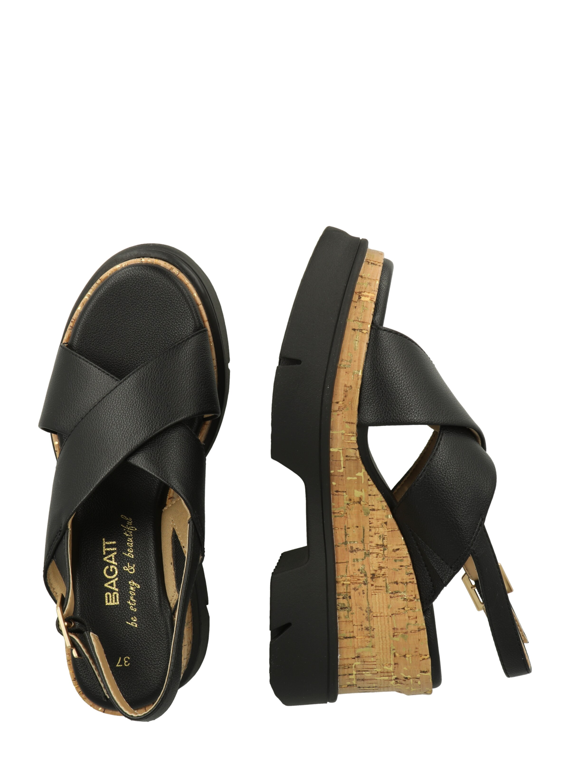 TT. BAGATT - Sandália 'Trish' em preto