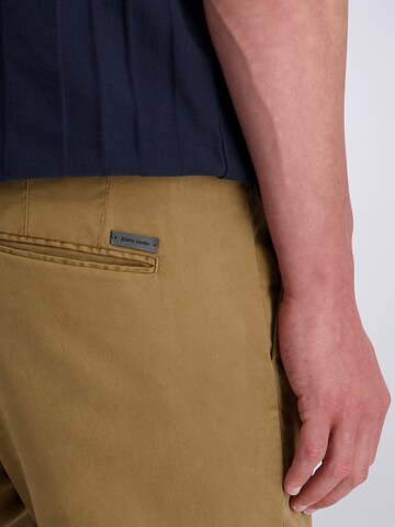 Effilé Pantalon chino 'Chatou' PIERRE CARDIN en marron