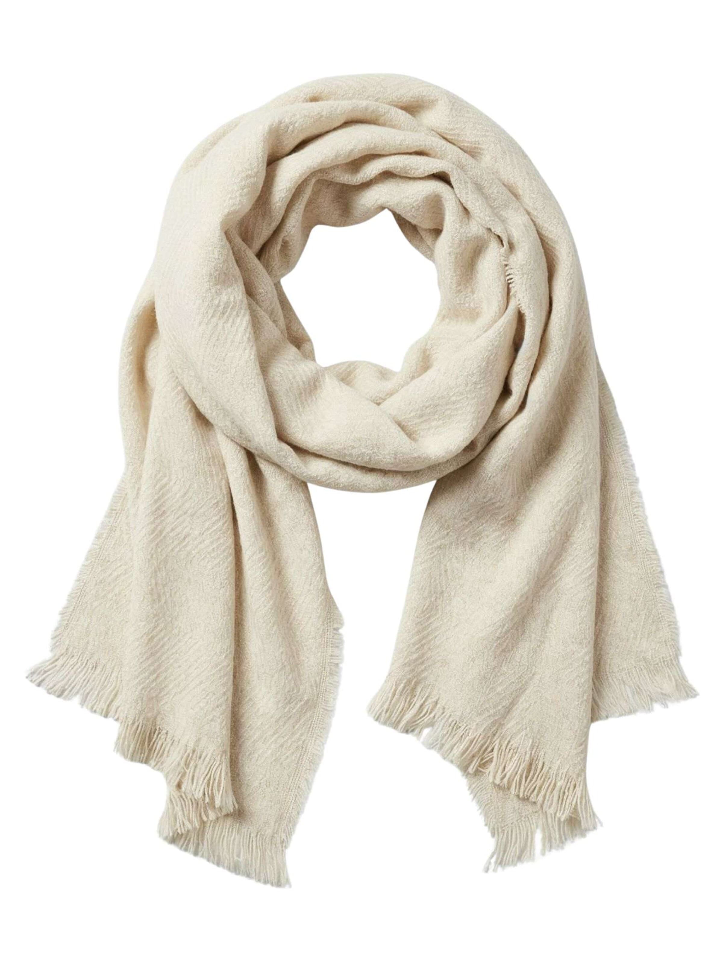 Écharpe Deeluxe en beige : devant