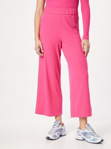 Monki Wide leg Broek in Roze: voorkant