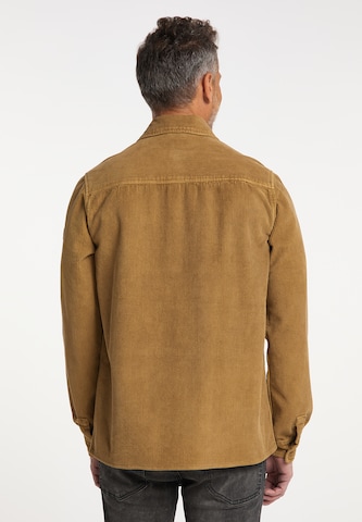 DreiMaster Vintage Regular Fit Hemd in Braun