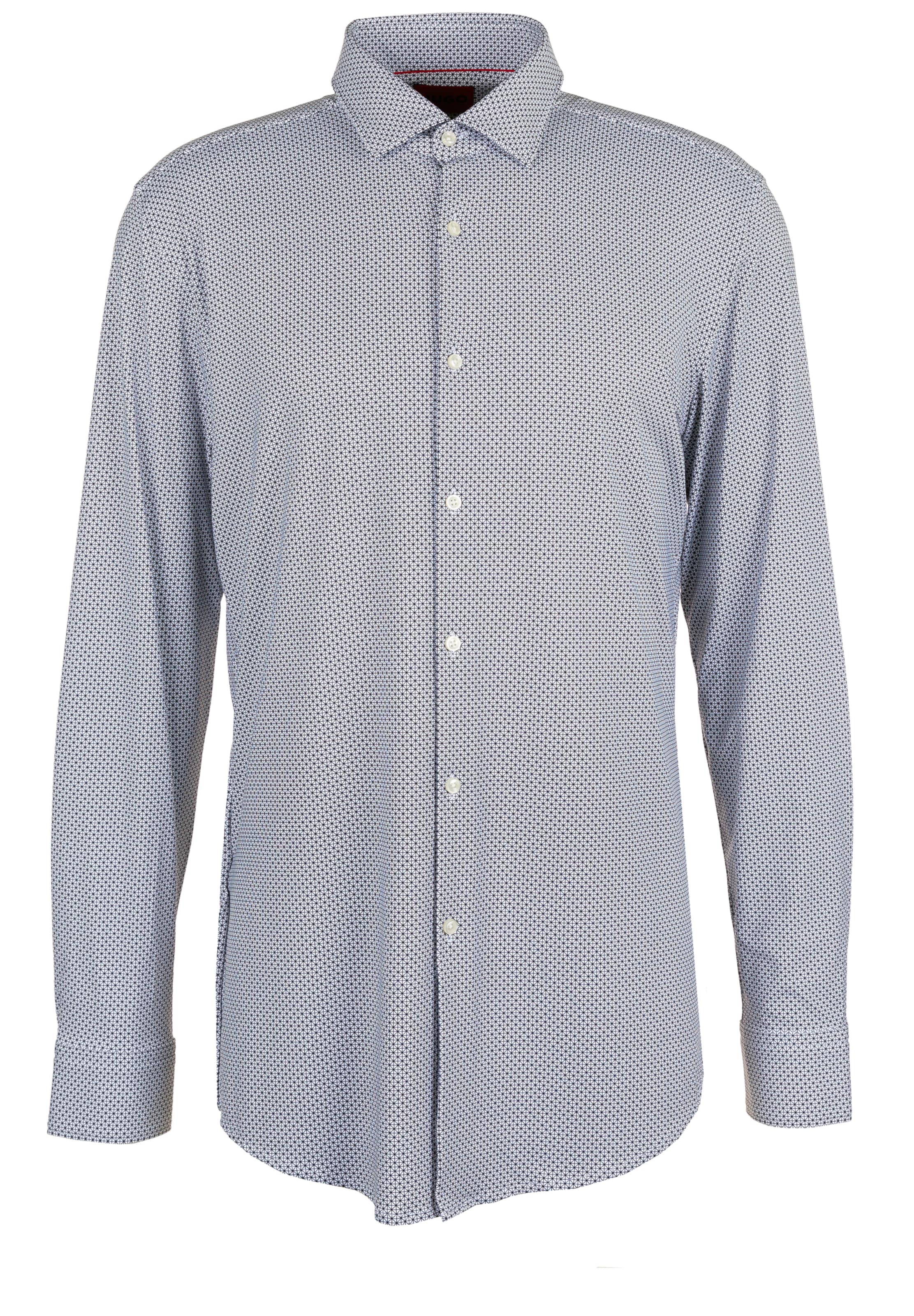 HUGO Slim fit Business Shirt 'Kenno' in Black: front