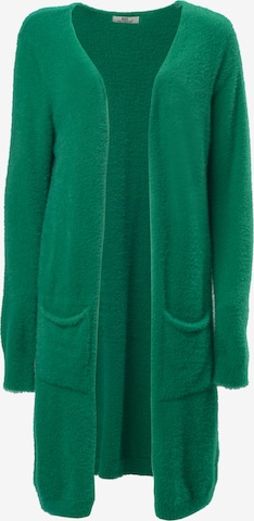 Influencer Knit cardigan in Green: front