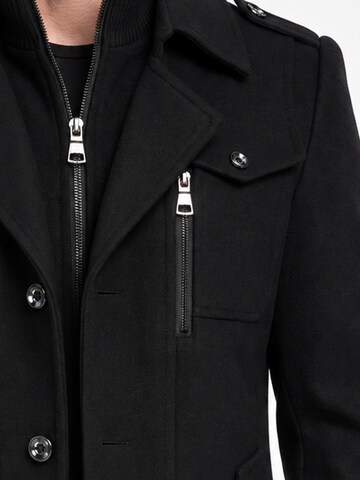 ALLTHEMEN Winterjas 'Morgenkühle-1' in Zwart