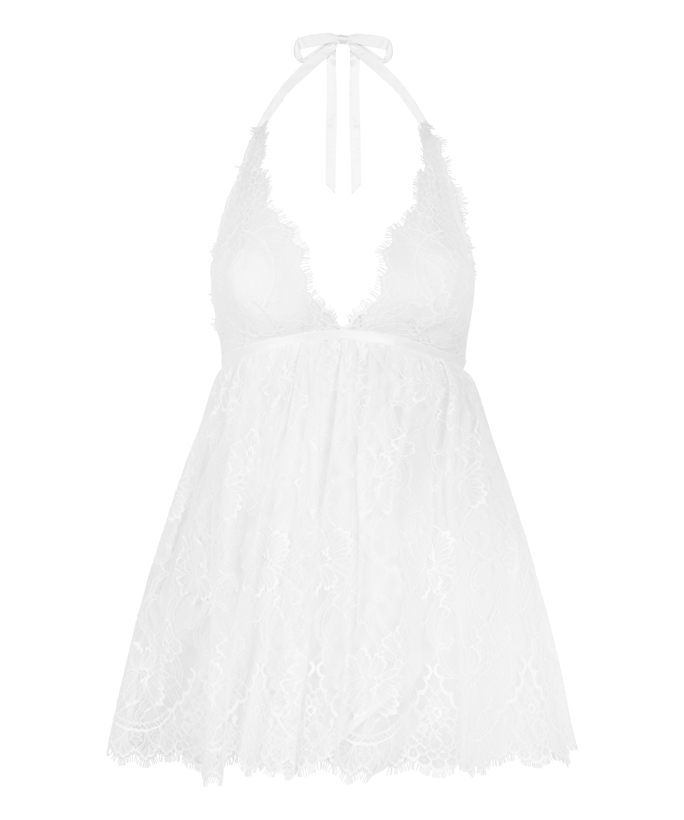 Hunkemöller Negližé 'Magdalena' – bílá: přední strana