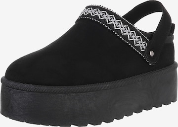 Ital-Design Snowboots in Schwarz: Vorderseite