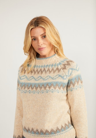 Pull-over 'Fenia' usha BLUE LABEL en beige