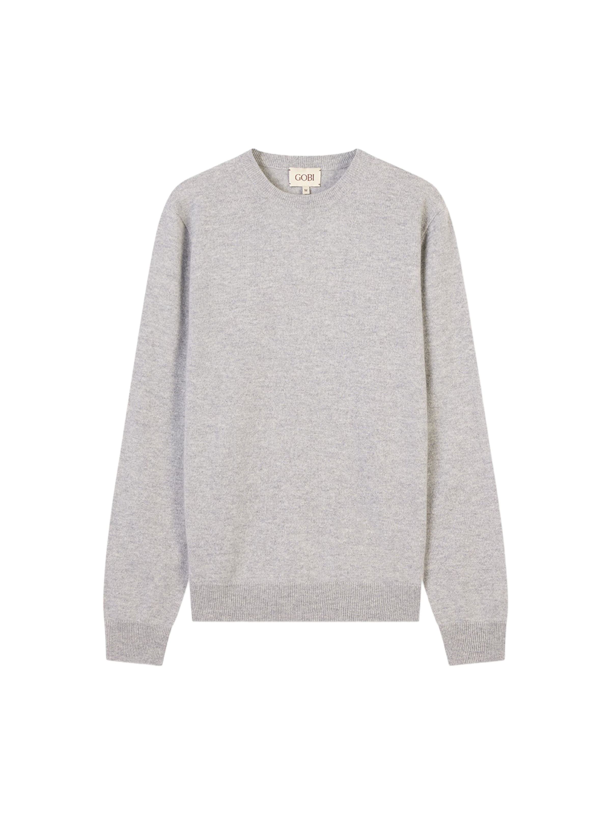 GOBI Cashmere Sweater in Grey: front