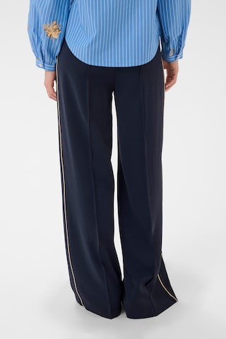 SAINT TROPEZ Wide leg Broek 'SueSZ' in Blauw