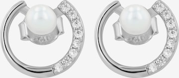Akzent Earrings '"Nicki" aus 925 Sterlingsilber, rhodiniert, langlebig' in Silver: front