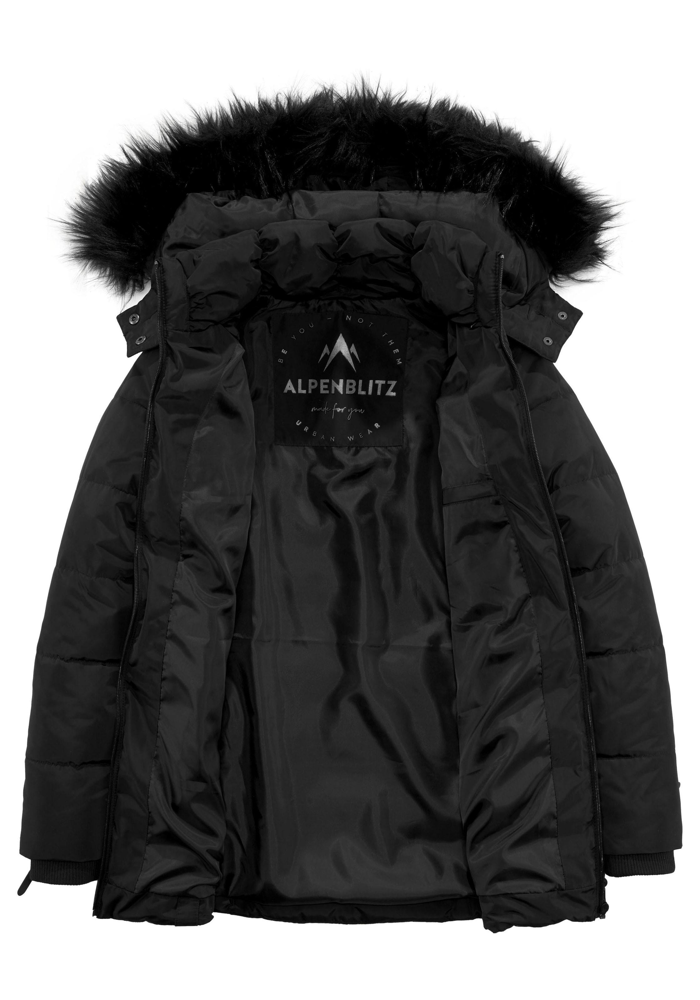 ALPENBLITZ Winterjacke in Schwarz