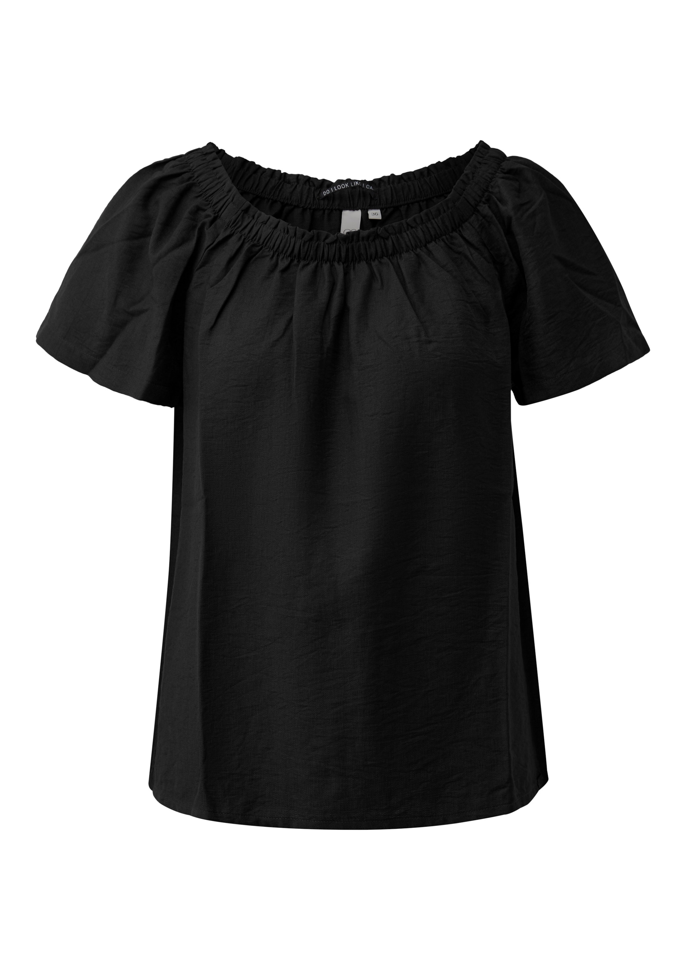QS Blouse in Black: front