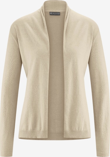 HempAge Jacke ' Knit Jacket ' in beige, Produktansicht