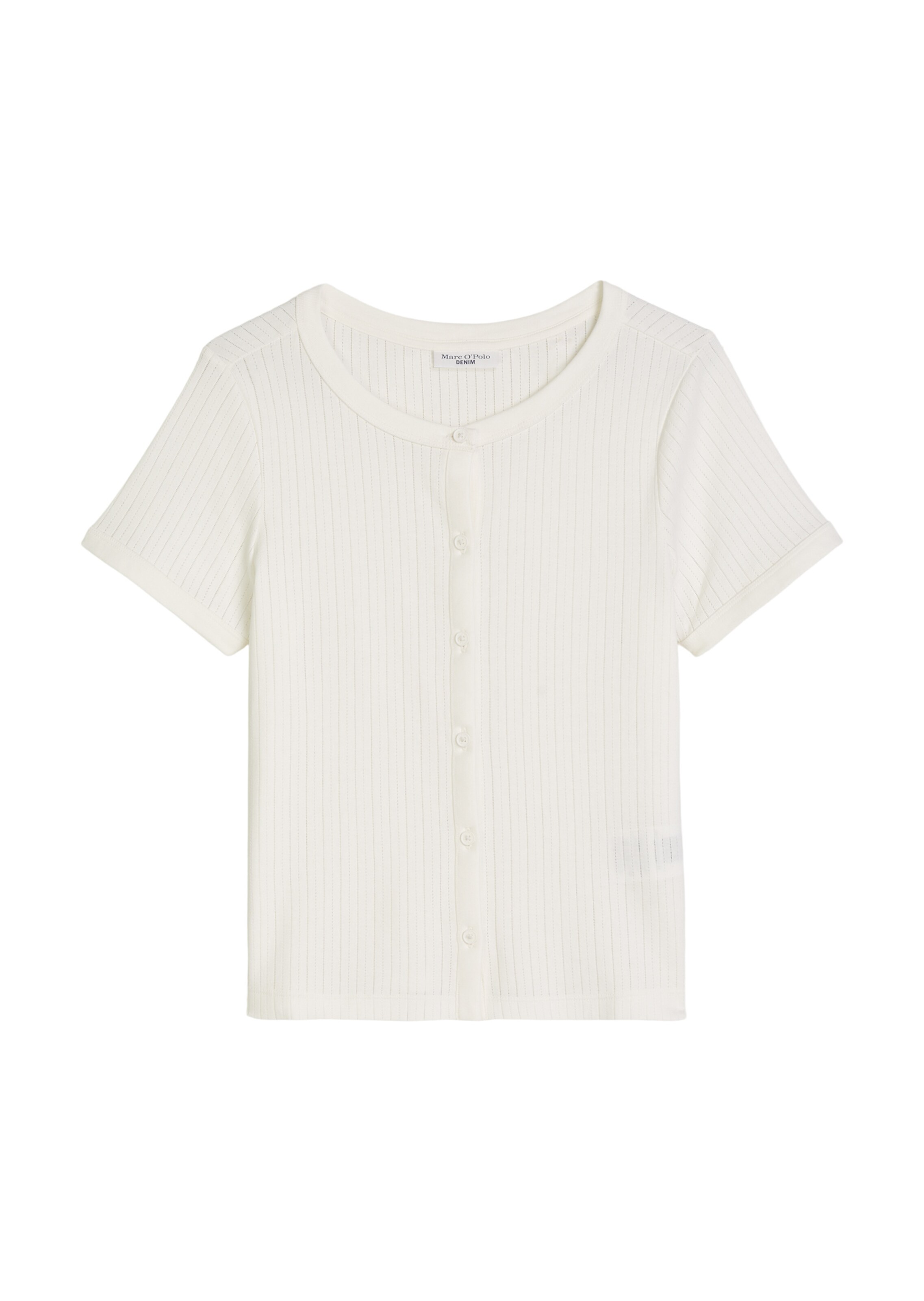 Marc O'Polo DENIM Gebreid vest in Wit: voorkant