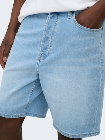 Largi Jeans 'ONSFADE' de la Only & Sons pe albastru