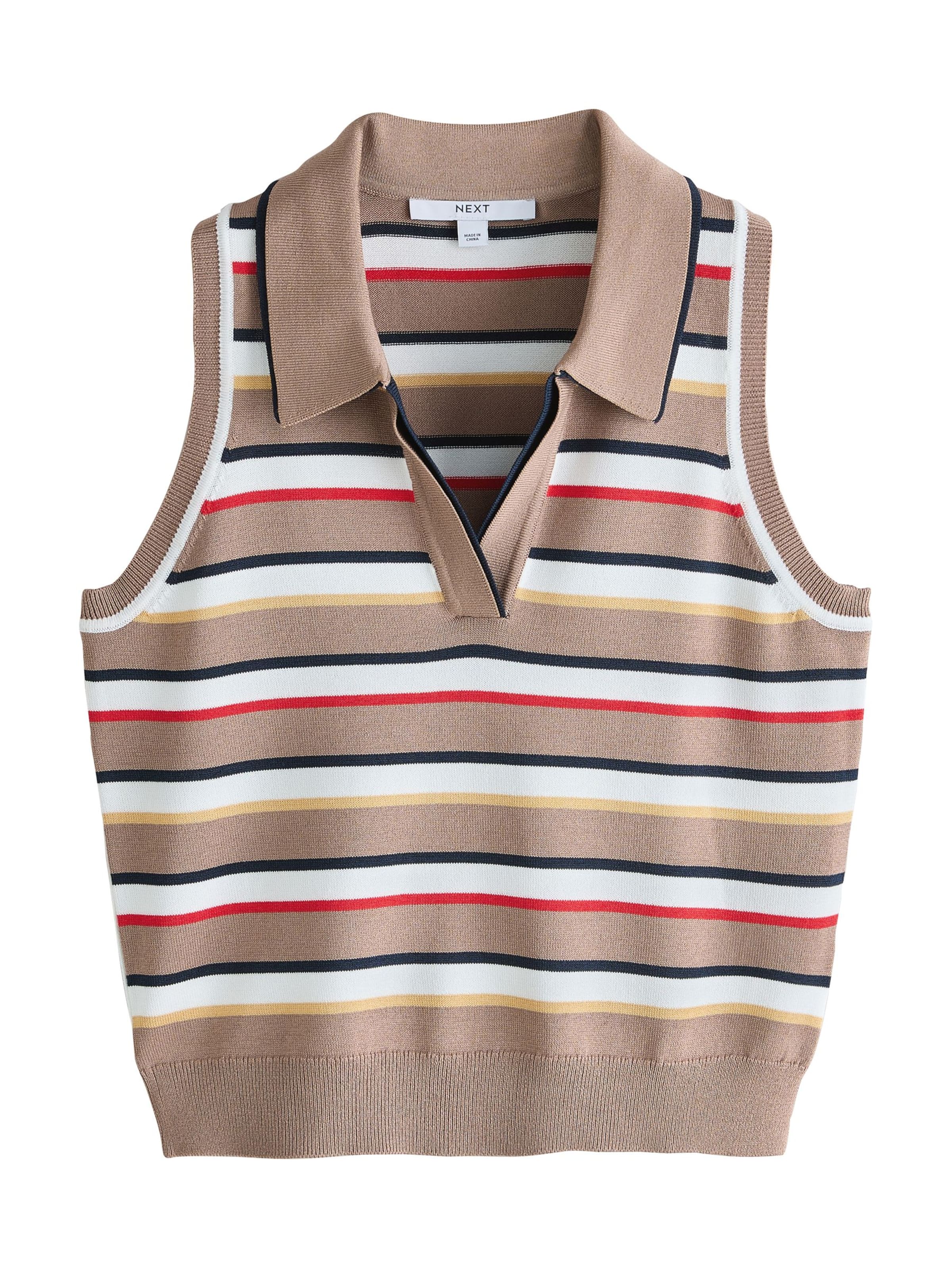 Next Stricktop in Beige: Vorderseite