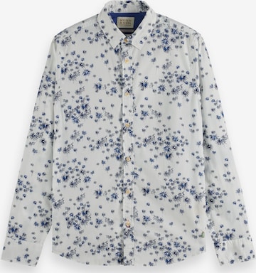 SCOTCH & SODA Button Up Shirt in White: front