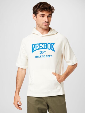 Reebok Athletic Sweatshirt in White: front