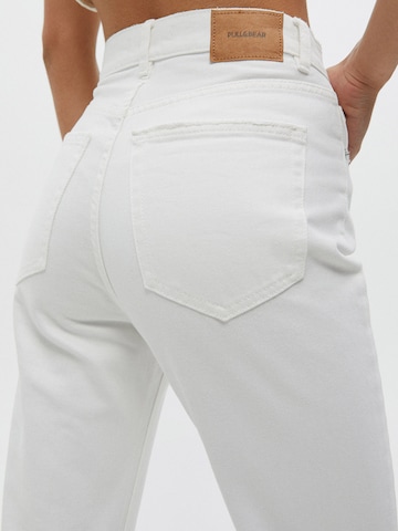 Effilé Jean Pull&Bear en blanc