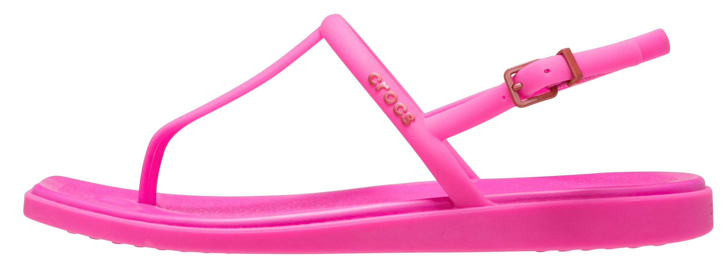Crocs T-Bar Sandals 'Miami' in Pink: front