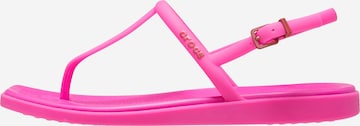 Crocs Босоножки через палец 'Miami' в Ярко-розовый: спереди