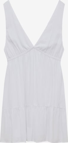 Pull&Bear Letní šaty – bílá: přední strana
