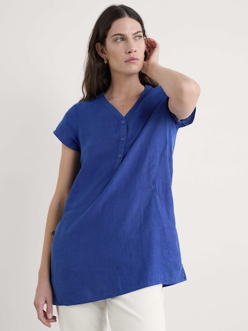 Tunica 'Little Croft' di Seasalt Cornwall in blu: frontale