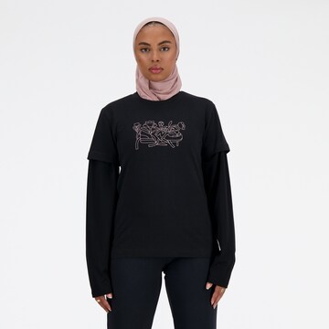 new balance Shirt in Black: front