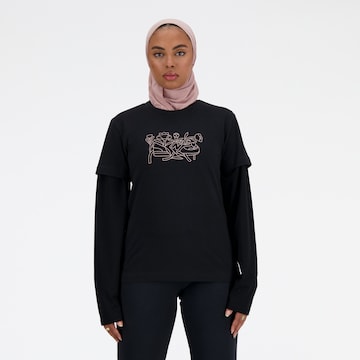 new balance Shirt in Black: front