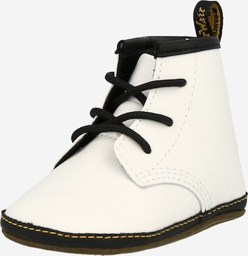 Dr. Martens - Sapato de primeiros passos em branco: frente